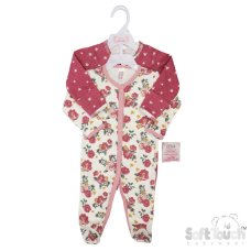 CC210-SS: Girl 2 Pack Sleepsuits (NB-9 Months)